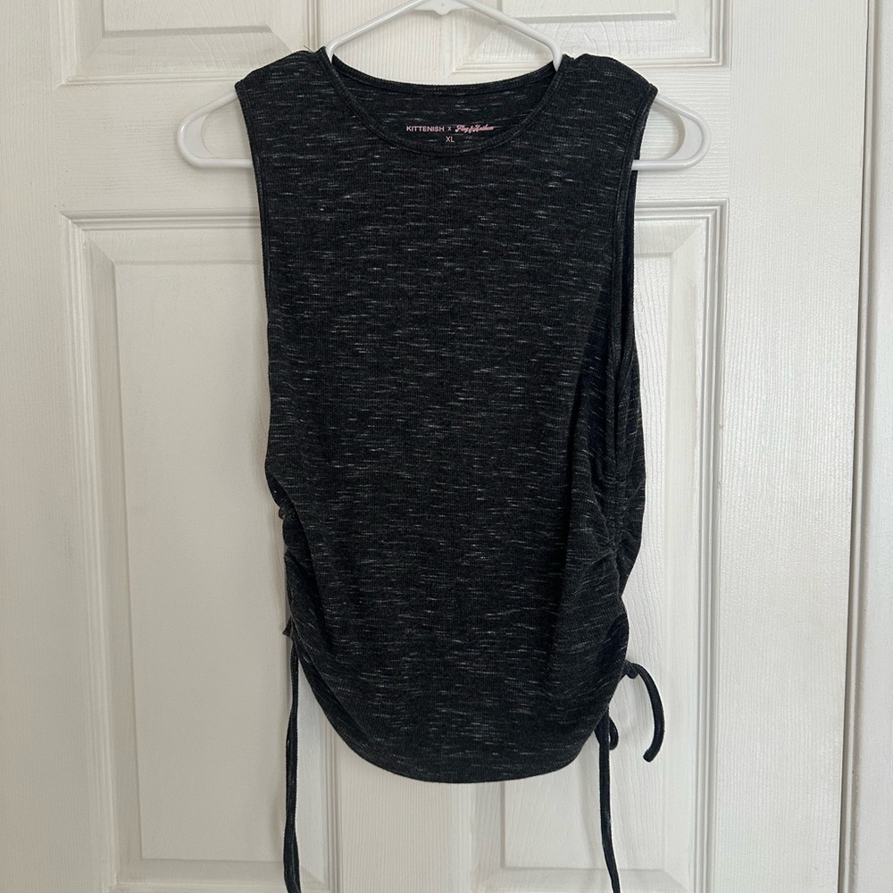 Kittenish cinch tank top